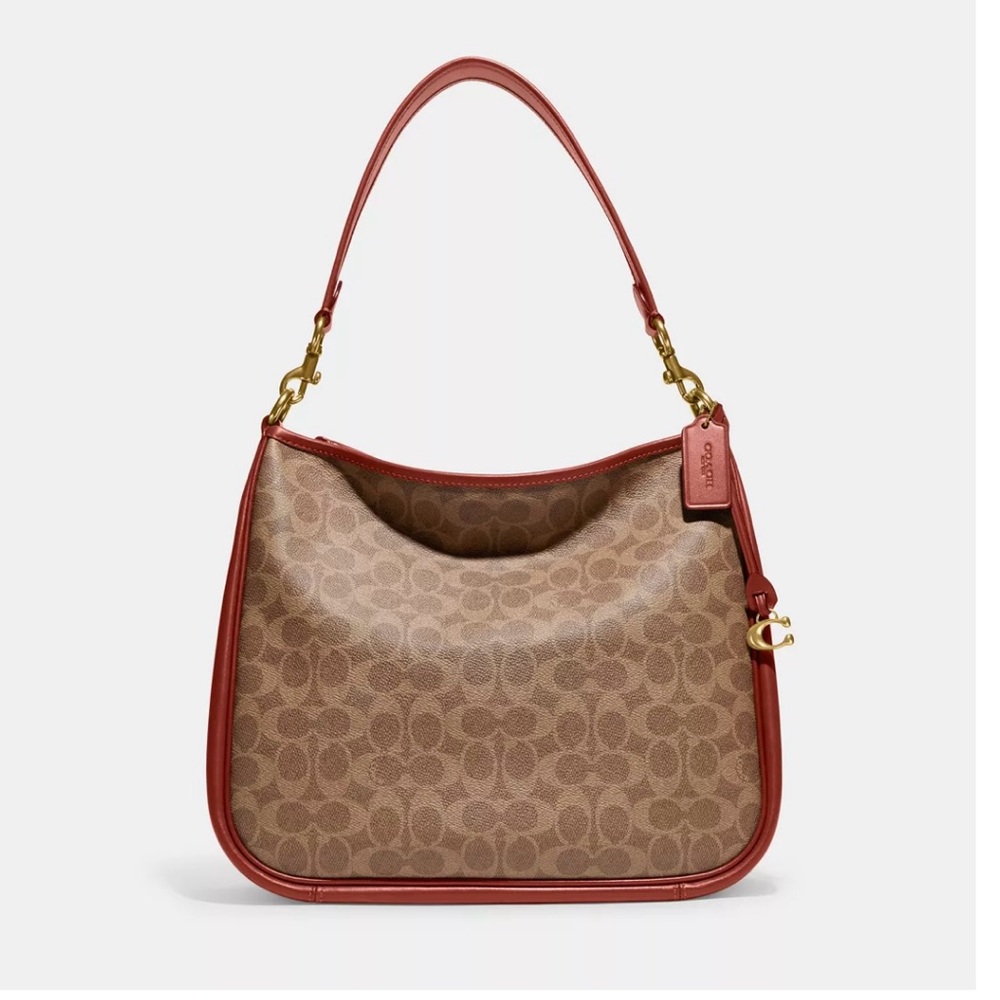 Coach coated canvas signature cary shoulder bag